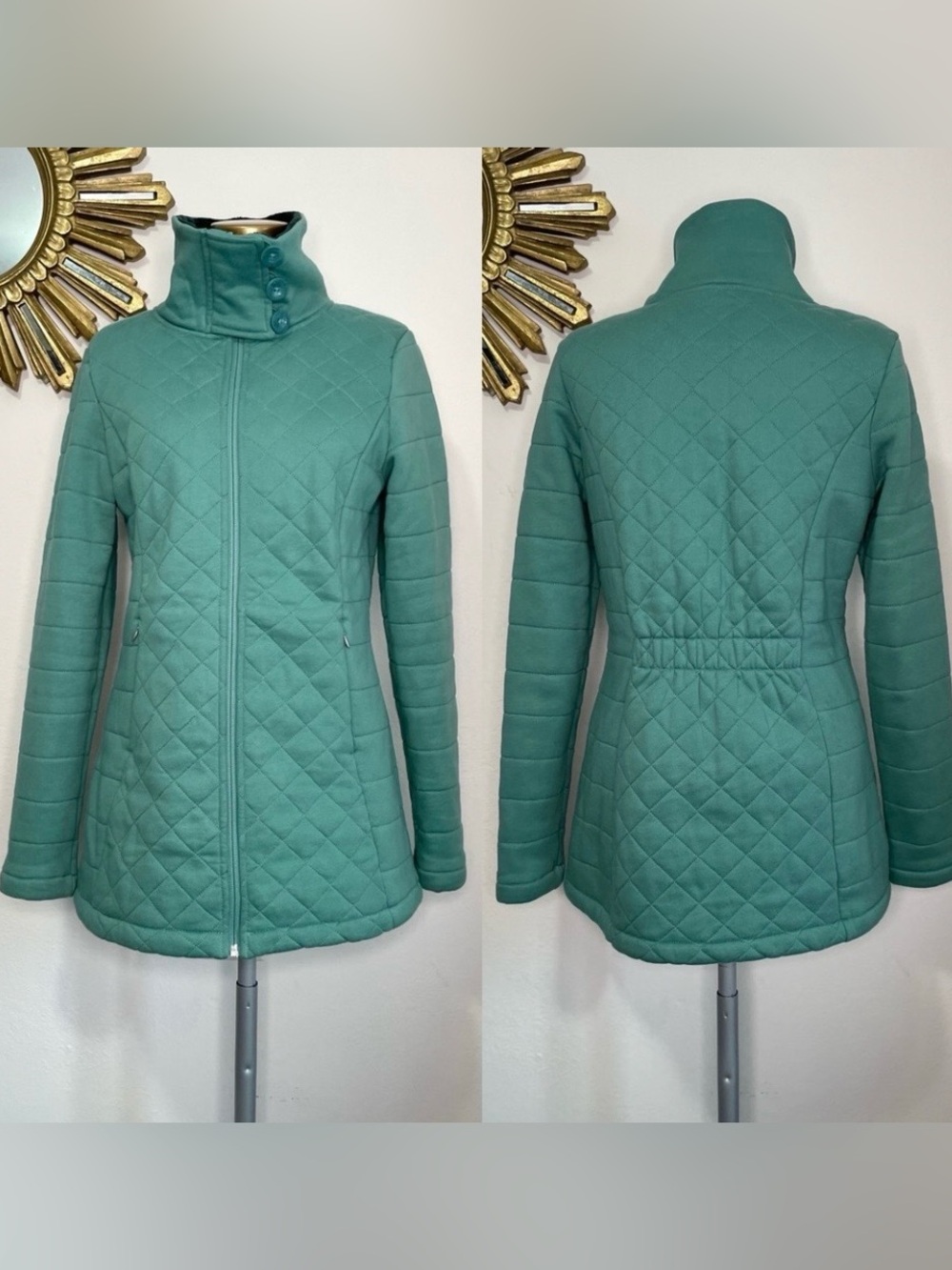 The North Face Caroluna Button Zip Quilted Jacket